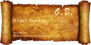 Oldal Dorina névjegykártya